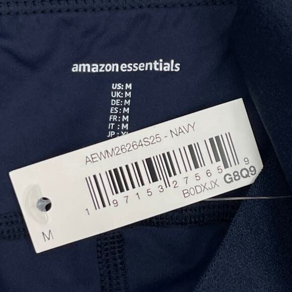 Amazon Essentials Active FormFlex Full Length Yoga Leggings Sz M New Navy Blue - Picture 5 of 7